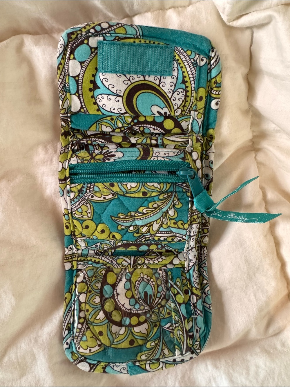 Vera Bradley Peacock Tri-fold Wallet - Picture 3 of 6